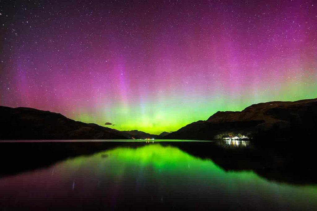 Seeing the northern lights in Scotland should definitely go on your bucket list whilst in the UK.