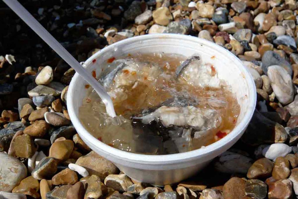 Jellied Eels is one of the regional food delicacies in the UK